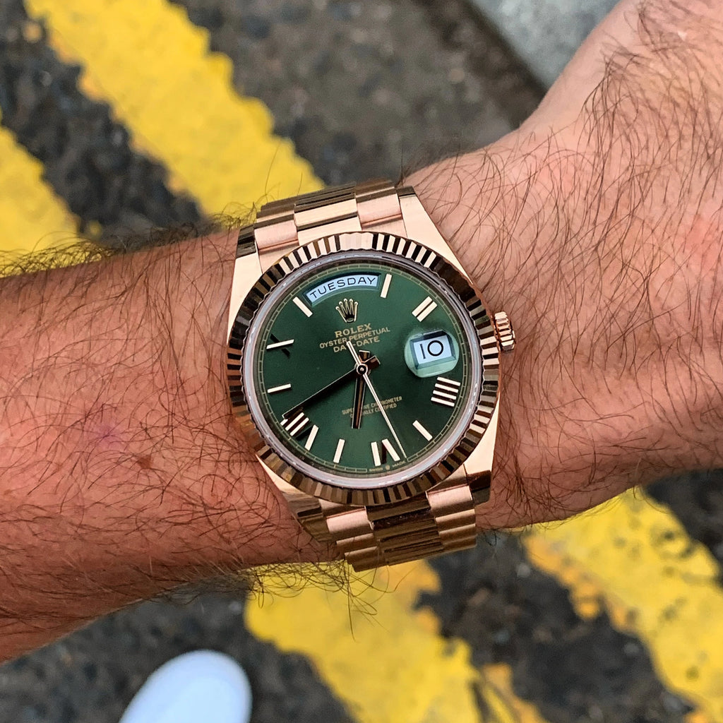 Rolex anniversary rose gold Clearance