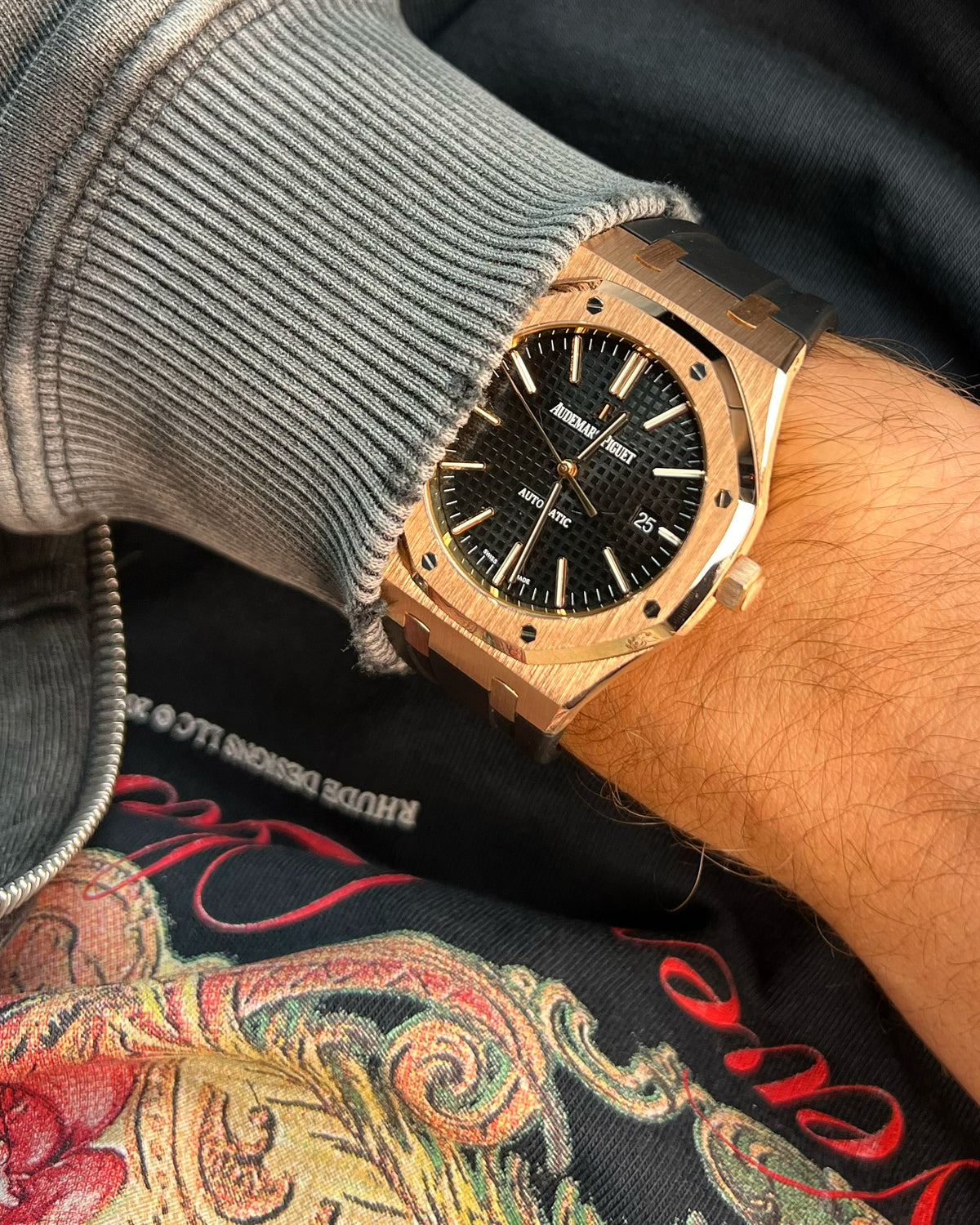 Watch 15400 Rose Gold Audemars Piguet Royal Oak 41 Rose Gold White